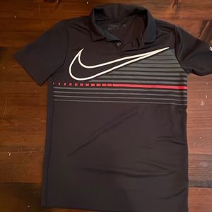Black Nike dri-fit polo